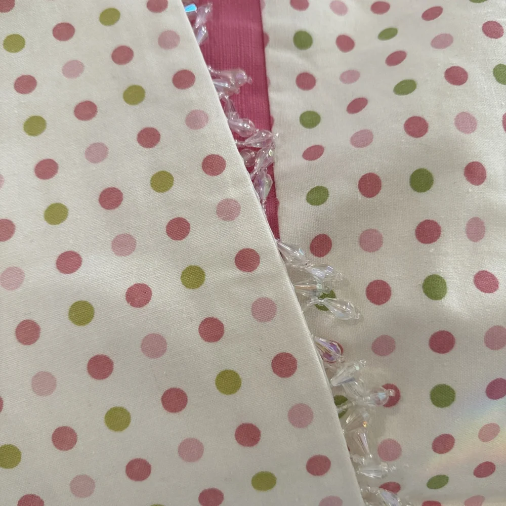 Custom Made Leopard Pink Polka Dot Std Shams Euro Shams Bedskirt Curtains 7pcs